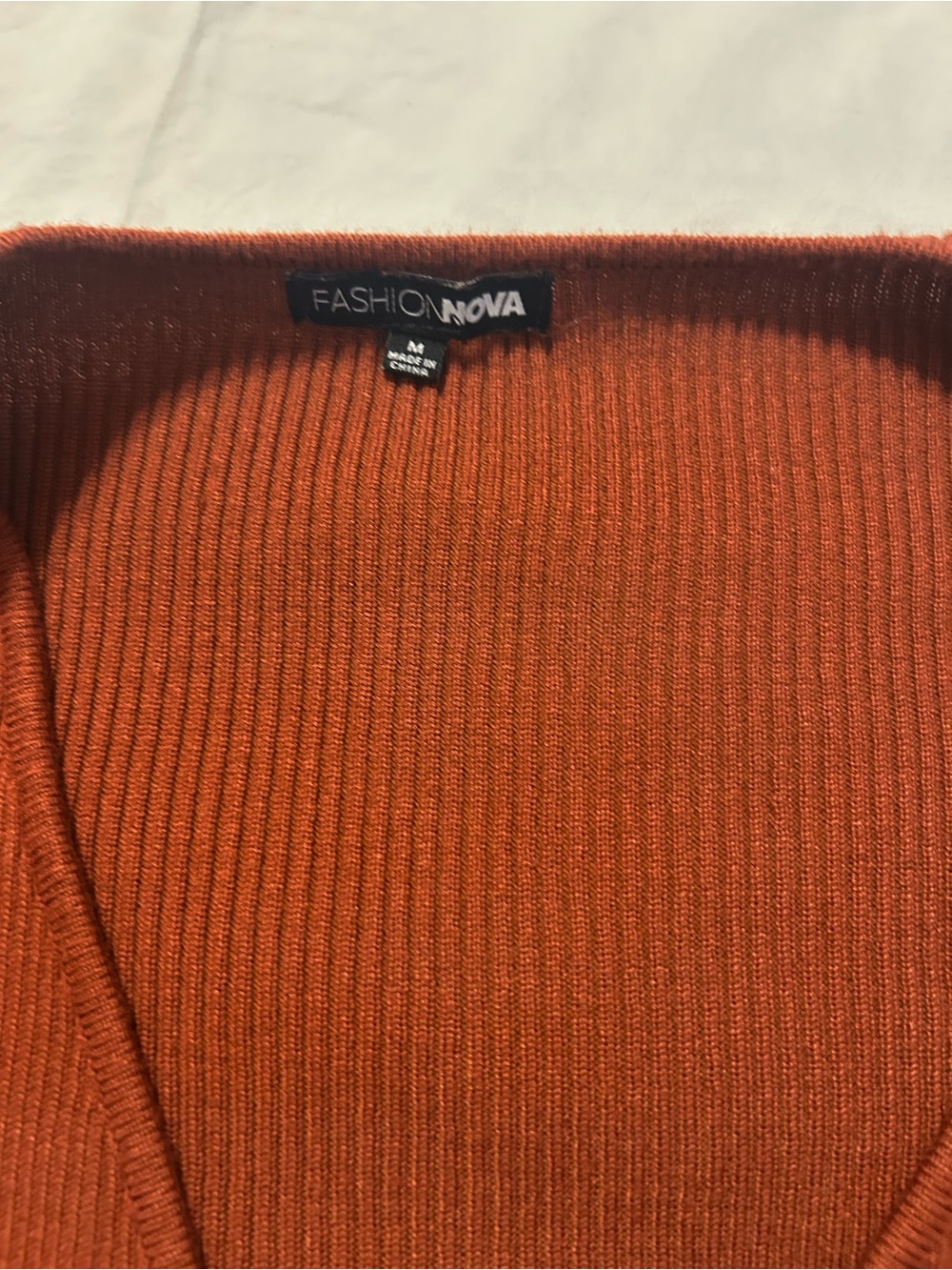 Rust Bodycon Mini Skirt set - Picture 4 of 4
